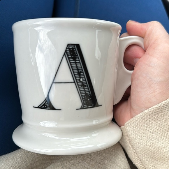 Anthropologie Other - ANTHROPOLOGIE “A” CLASSIC MONOGRAM INITIAL MUG